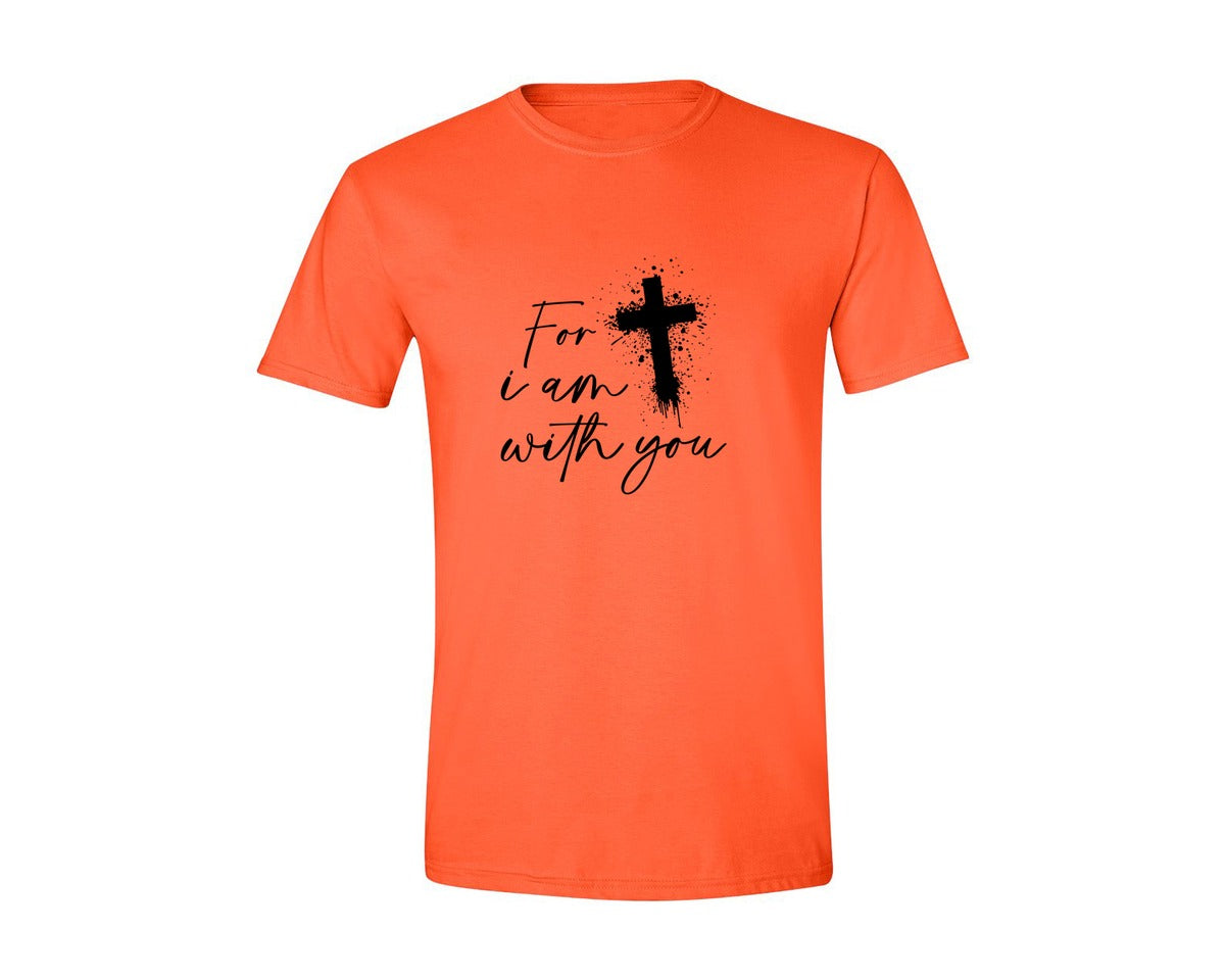 brand:Generic|color:Orange|Fear Not Christianity Bible Graphic T-Shirt