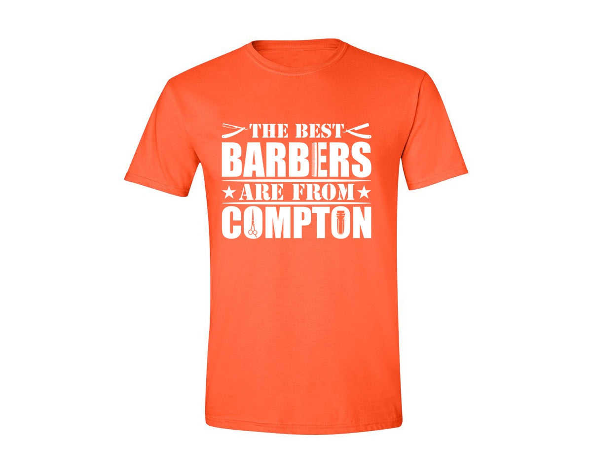 brand:Generic|color:Orange|The Best Barber Are From Compton Tshirt Graphic T-Shirt
