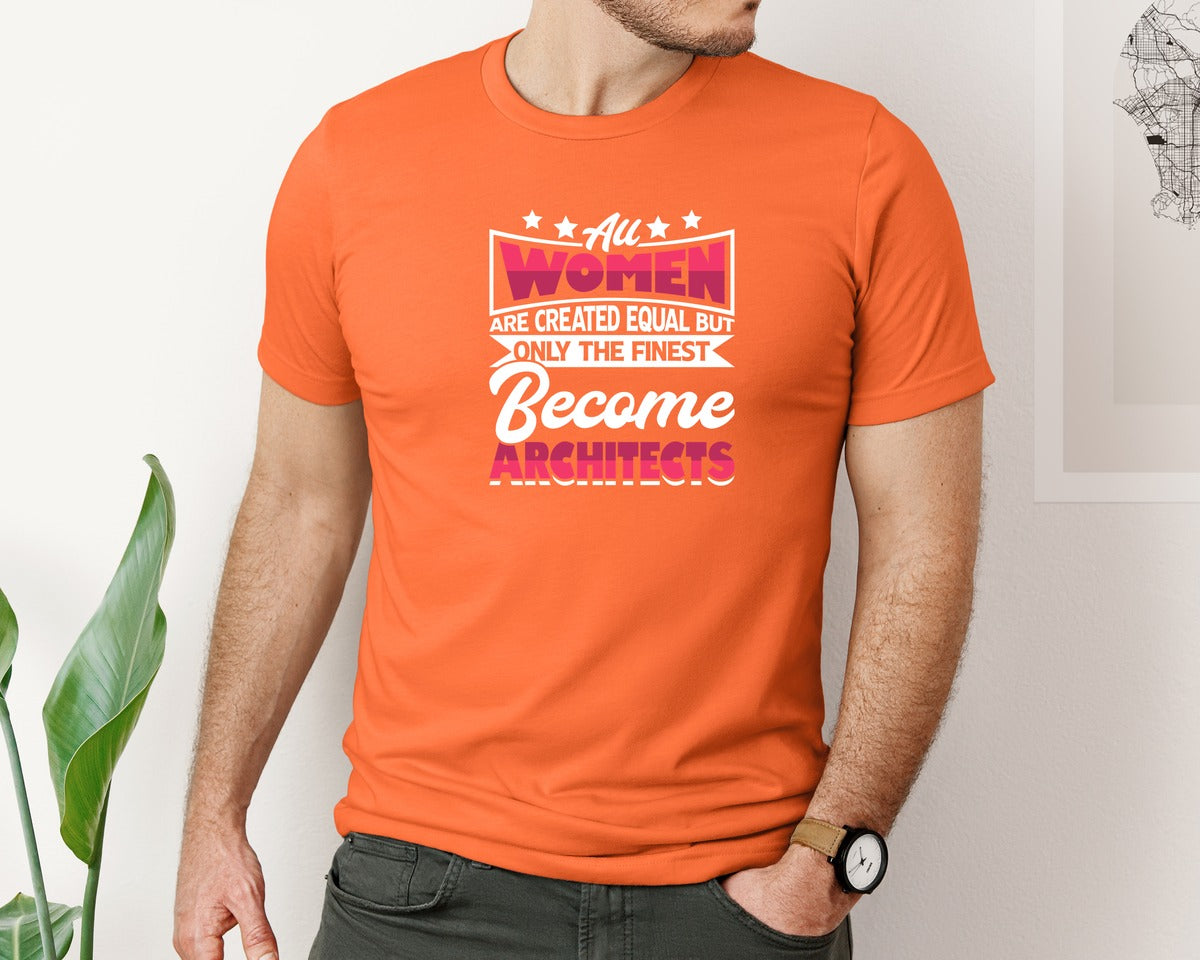 brand:Bella Canvas|color:Orange|Architect Architecture T Shirt Design 161 Graphic T-Shirt