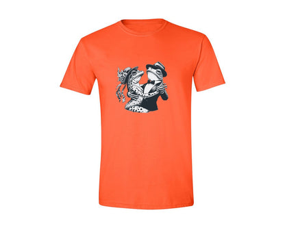 brand:Generic|color:Orange|Frogs Couple Tango Dancing 90S Retro Graphic T-Shirt