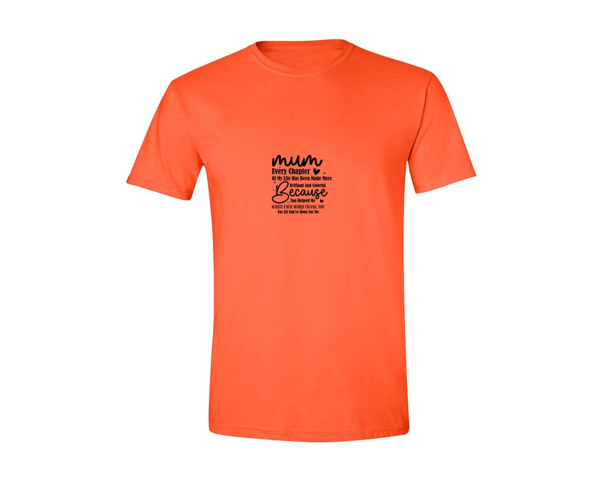 brand:Generic|color:Orange|Mothers Day Design Mum Design 2 Graphic T-Shirt