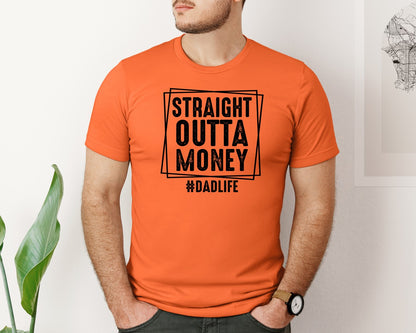 brand:Bella Canvas|color:Orange|Dad Fathers Day 5 Graphic T-Shirt