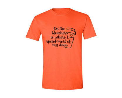 brand:Generic|color:Orange|On The Bleachers Sports Mom Graphic T-Shirt