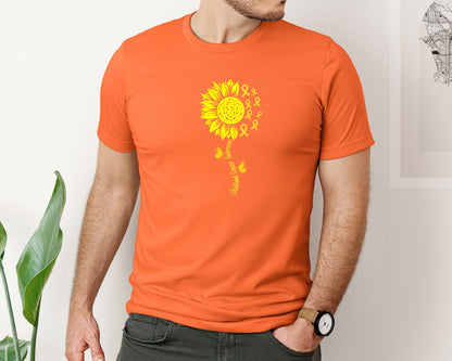 brand:Bella Canvas|color:Orange|Cancer Awareness T Shirt 4 Graphic T-Shirt