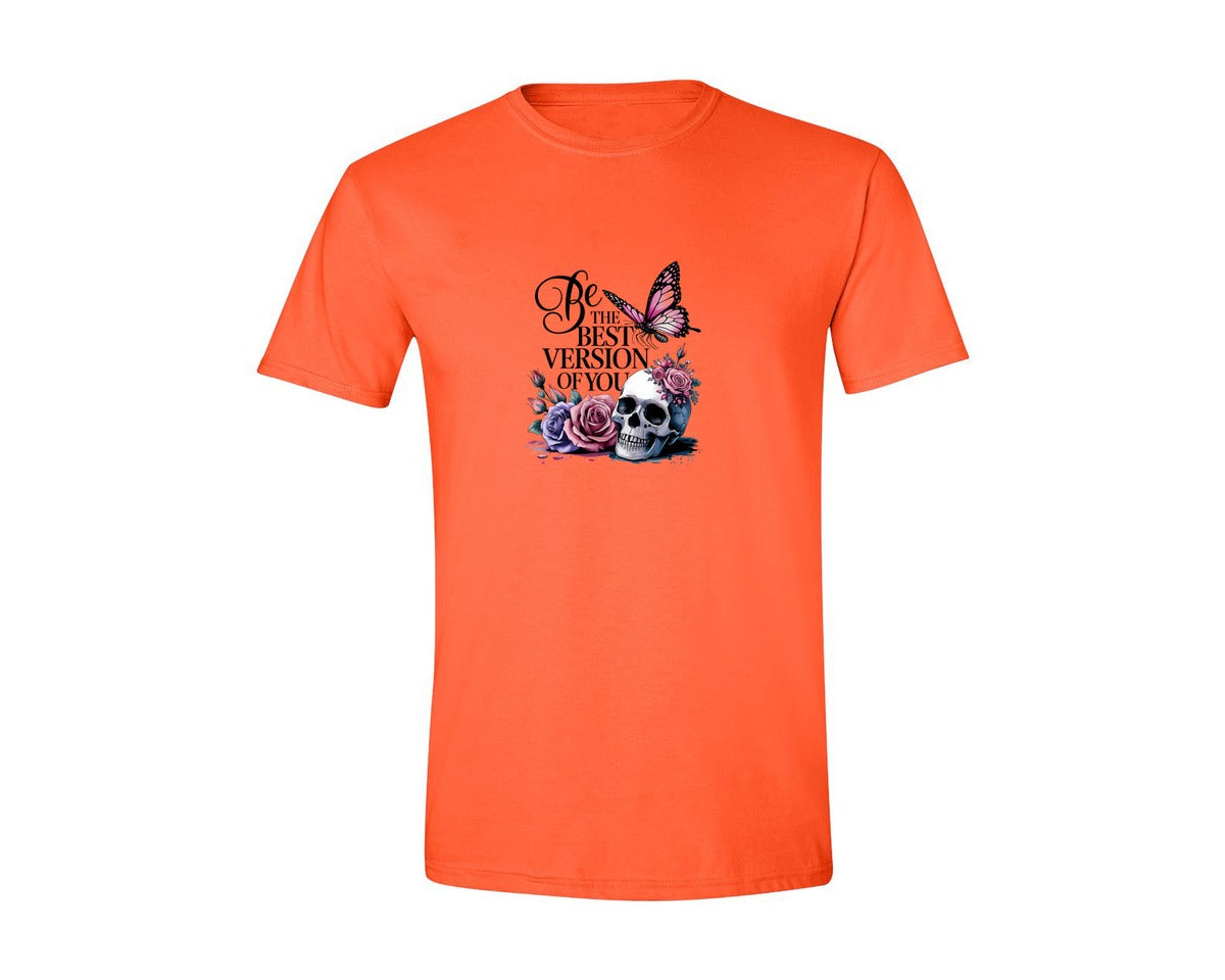 brand:Generic|color:Orange|Be The Best Version Of You Self Love 2 Graphic T-Shirt