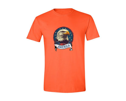 brand:Generic|color:Orange|4Th Of July Patriotic America Graphic T-Shirt