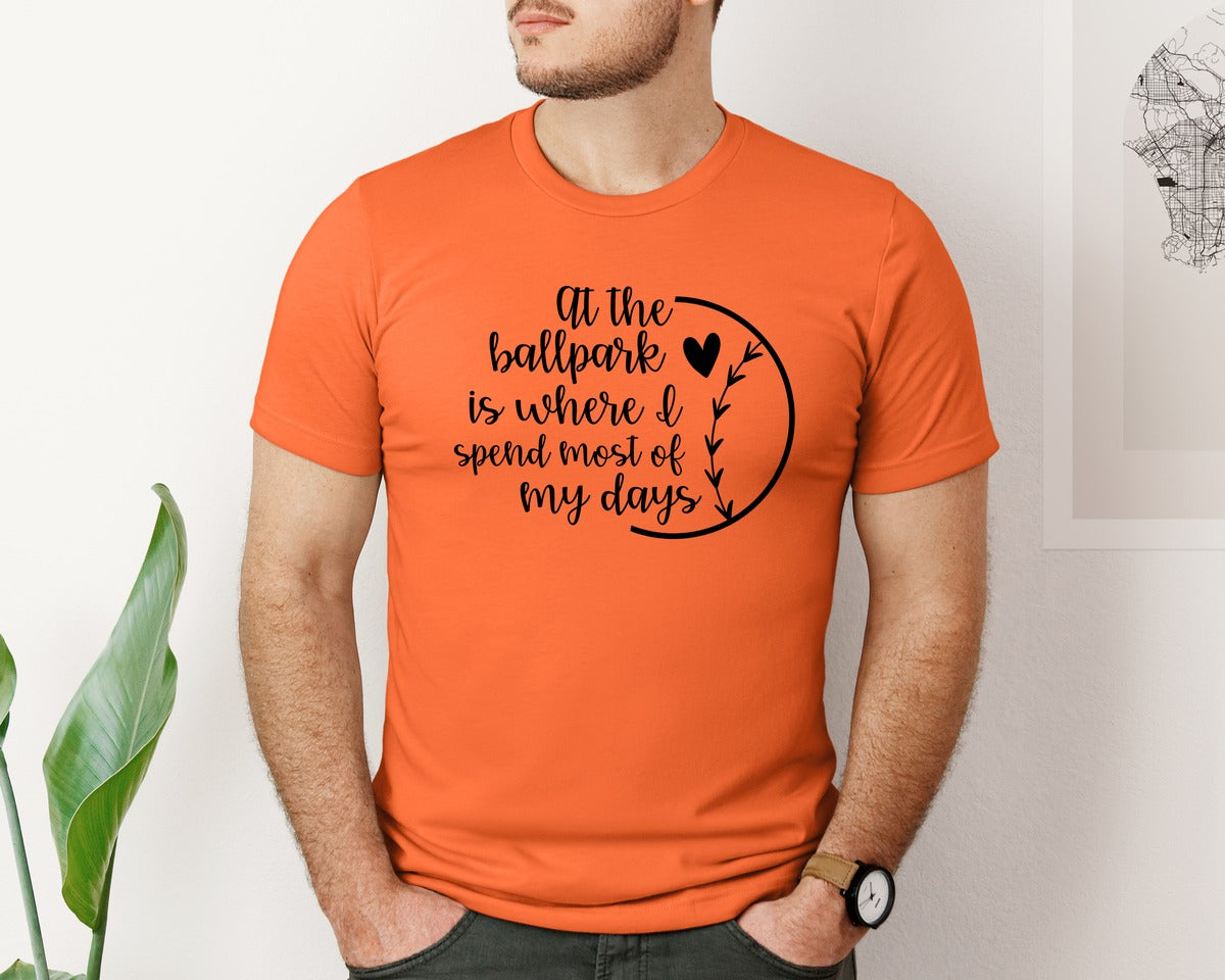 brand:Bella Canvas|color:Orange|Baseball Mom Softball Mom 2 Graphic T-Shirt