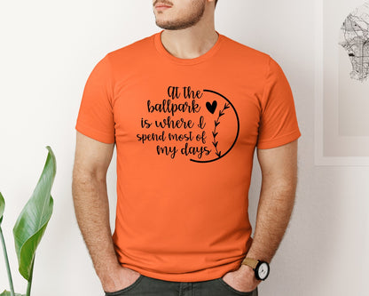 brand:Bella Canvas|color:Orange|Baseball Mom Softball Mom 2 Graphic T-Shirt