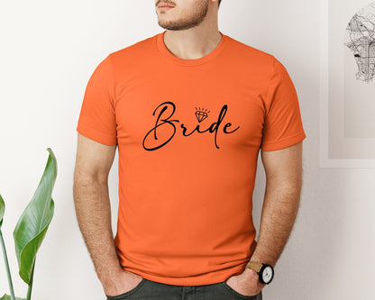 brand:Bella Canvas|color:Orange|Bride Wedding Bridal Party 2 Graphic T-Shirt