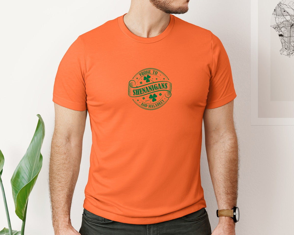 brand:Bella Canvas|color:Orange|St Patricks Day Quotes 18 Graphic T-Shirt