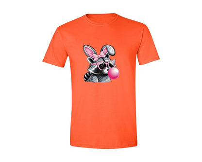 brand:Generic|color:Orange|Cute Raccoon With Glasses Bubble Gum 6 Graphic T-Shirt