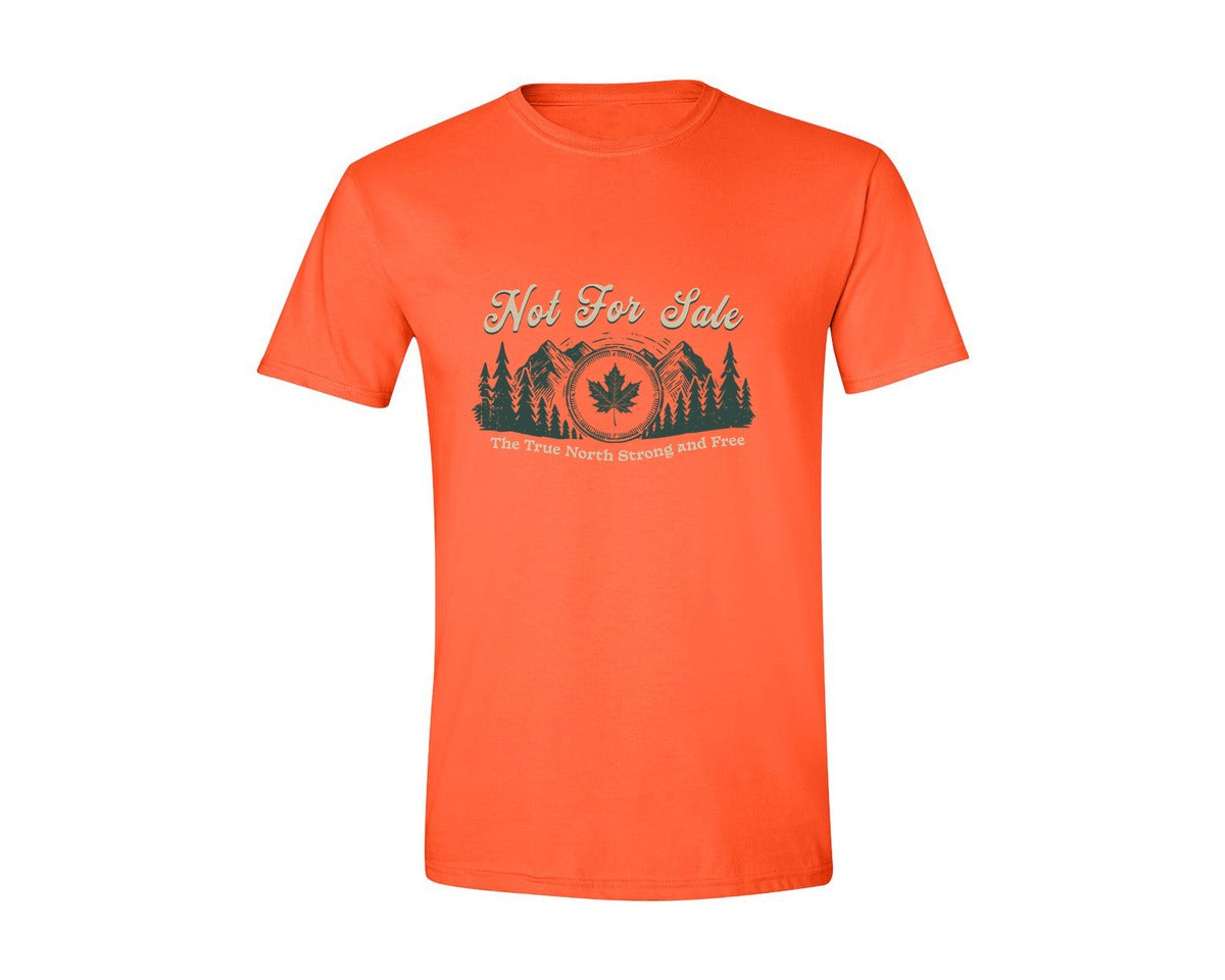 brand:Generic|color:Orange|Canada Is Not For Sale T Shirt Design 11 Graphic T-Shirt
