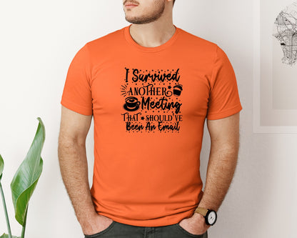 brand:Bella Canvas|color:Orange|Funny Office Coffee Mug 2 Graphic T-Shirt