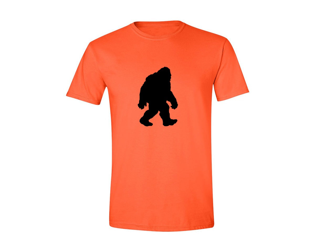 brand:Generic|color:Orange|Bigfoot Sasquatch Figure Design Graphic T-Shirt