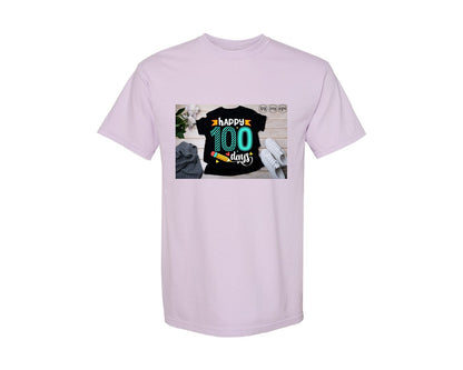 brand:Comfort Colors|color:Orchid|100 Days Of School Shirt 10 Graphic T-Shirt