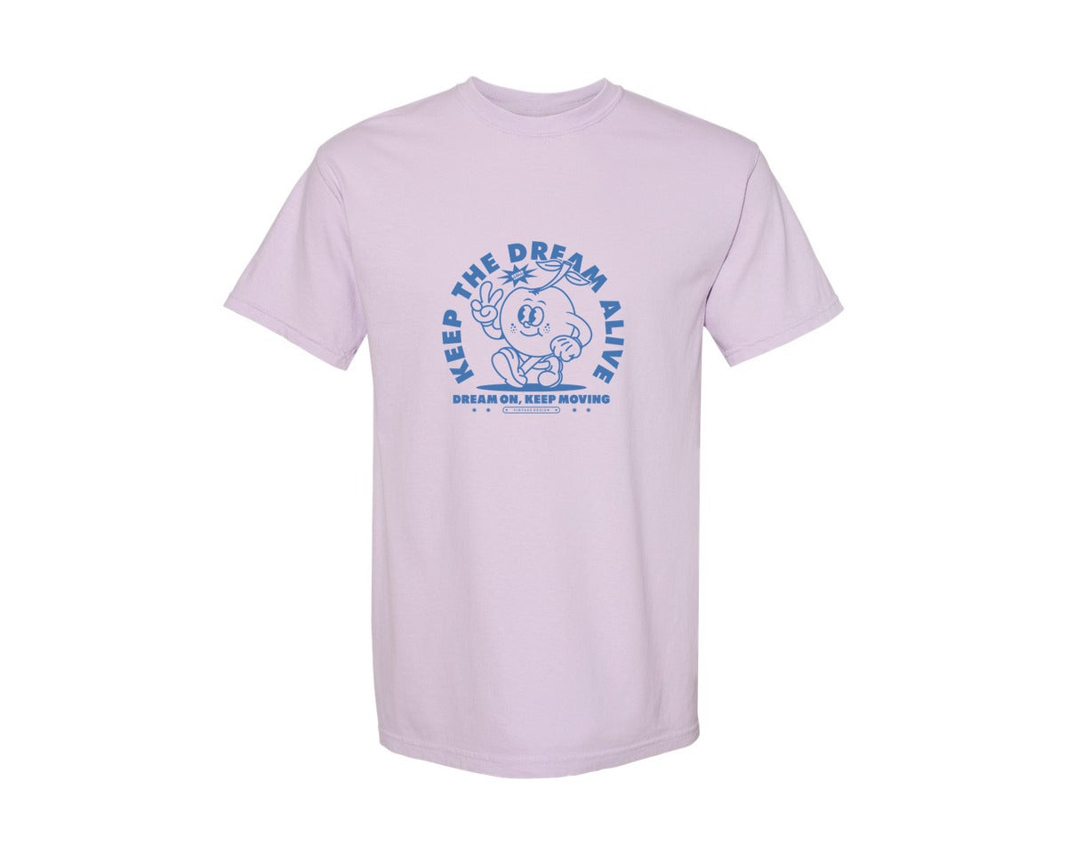 brand:Comfort Colors|color:Orchid|Retro Cherry Cartoon Character Print Graphic T-Shirt
