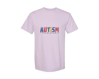 brand:Comfort Colors|color:Orchid|Autism Mama Autism Awareness Graphic T-Shirt