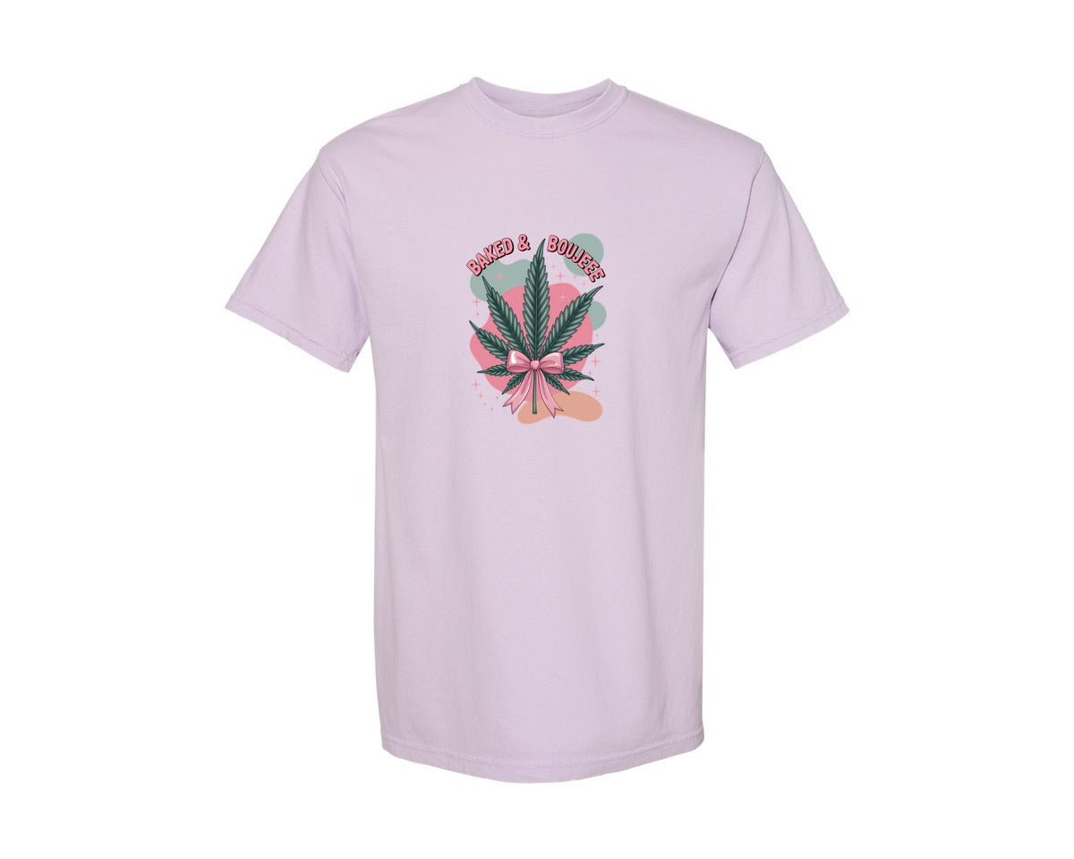 brand:Comfort Colors|color:Orchid|Baked Boujee Funny 3 Graphic T-Shirt