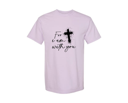 brand:Comfort Colors|color:Orchid|Fear Not Christianity Bible Graphic T-Shirt