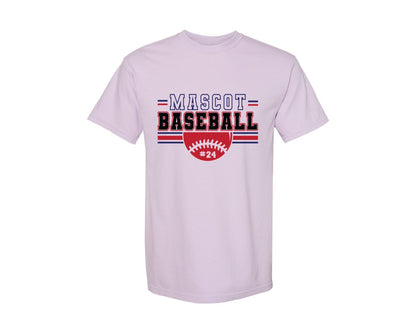 brand:Comfort Colors|color:Orchid|Baseball Shirt Baseball Team Graphic T-Shirt