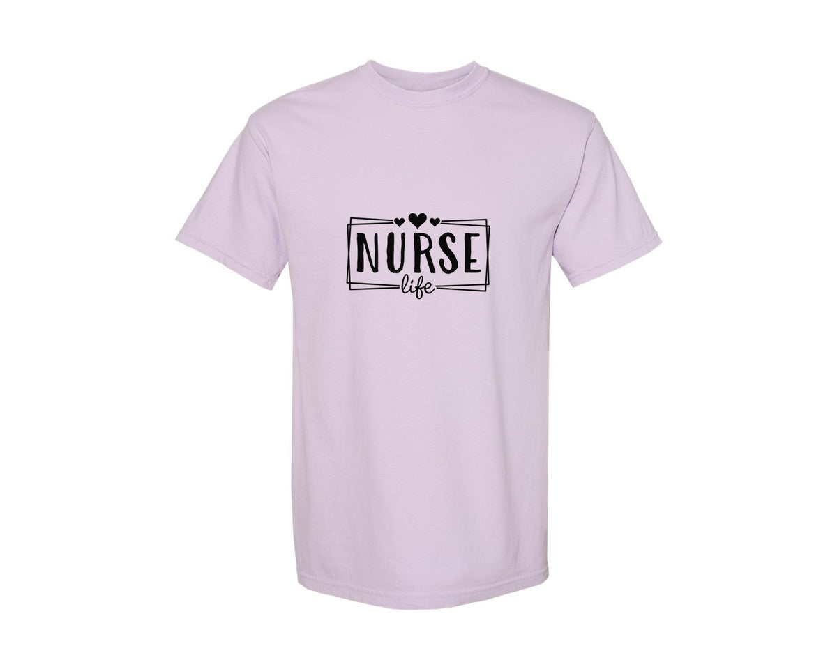brand:Comfort Colors|color:Orchid|Nurse Life Nursing Life Cna Graphic T-Shirt