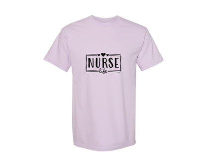 brand:Comfort Colors|color:Orchid|Nurse Life Nursing Life Cna Graphic T-Shirt