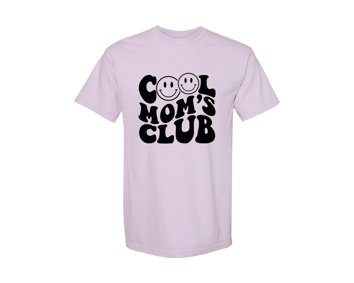 brand:Comfort Colors|color:Orchid|Cool Moms Club Wavy 2 Graphic T-Shirt