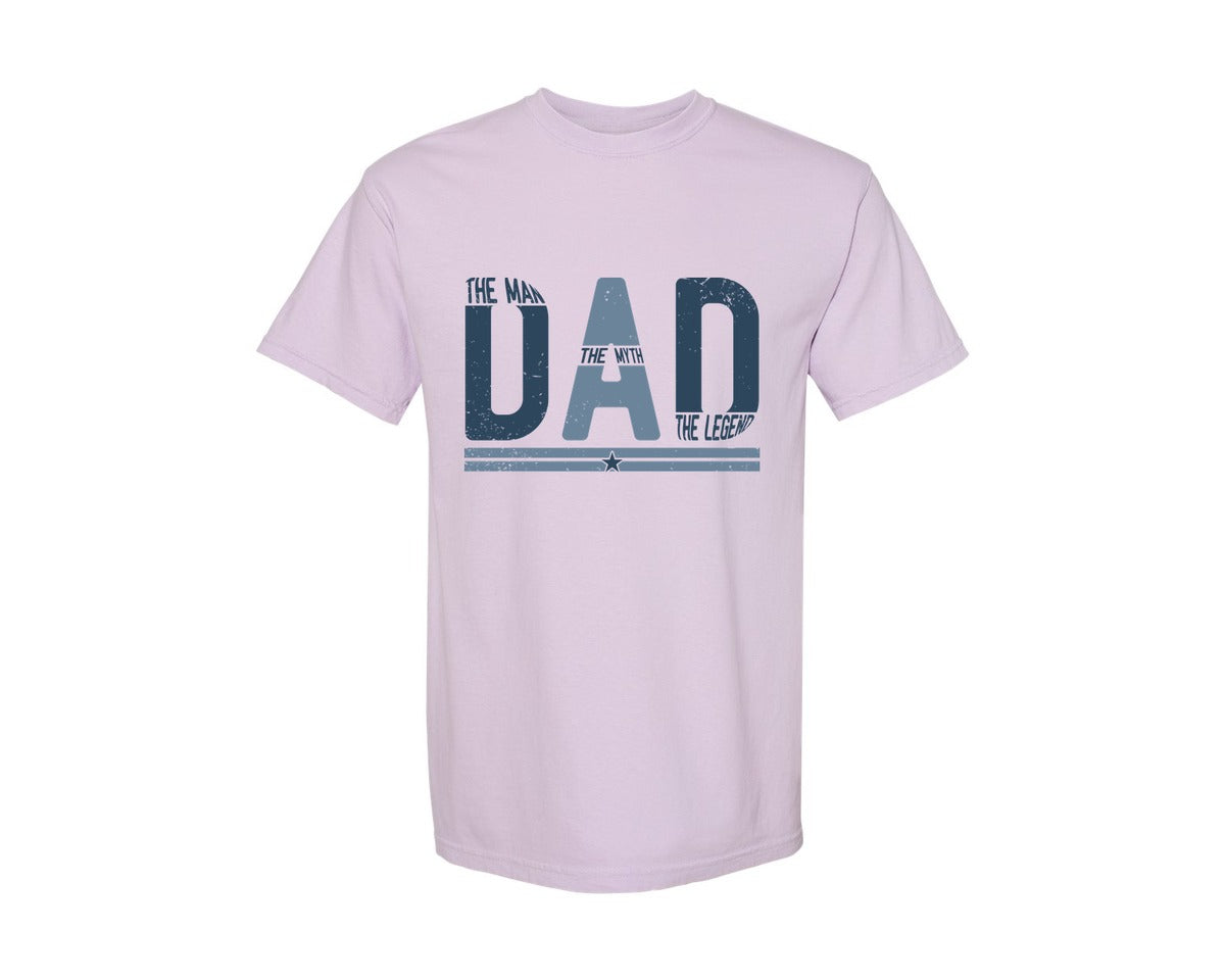 brand:Comfort Colors|color:Orchid|Fathers Day Design 4 Graphic T-Shirt