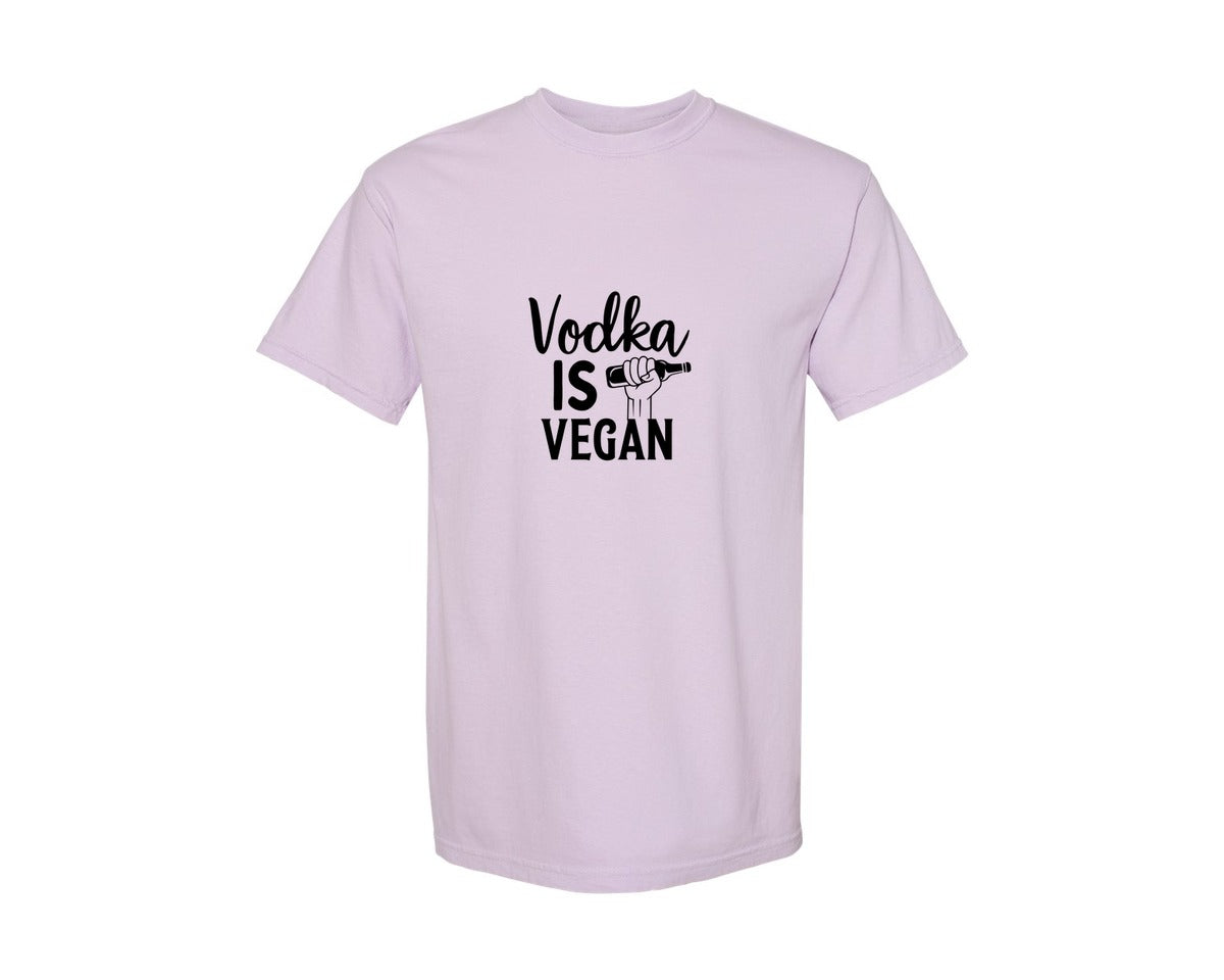 brand:Comfort Colors|color:Orchid|Vodka Is Vegan 5 Graphic T-Shirt