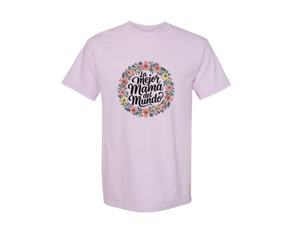 brand:Comfort Colors|color:Orchid|Spanish Mothers Day 5 Graphic T-Shirt