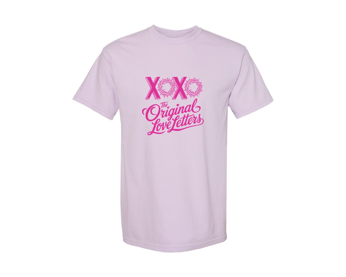 brand:Comfort Colors|color:Orchid|Christian Love Religious Valentine Graphic T-Shirt