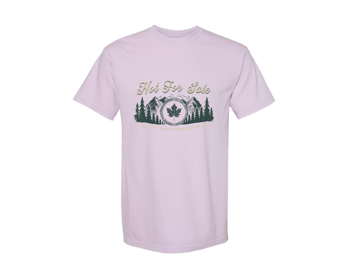 brand:Comfort Colors|color:Orchid|Canada Is Not For Sale T Shirt Design 11 Graphic T-Shirt