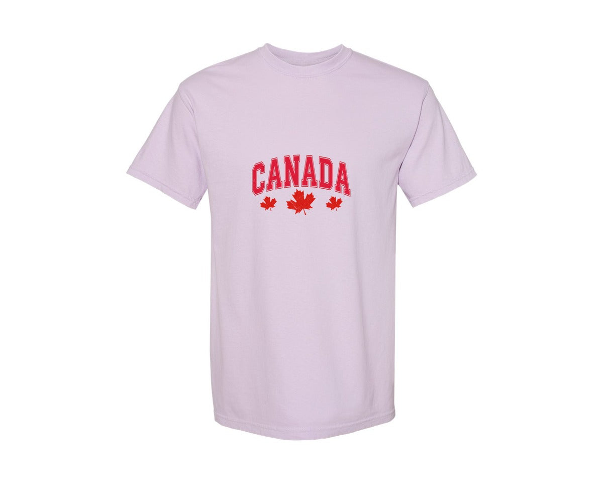 brand:Comfort Colors|color:Orchid|Canada Maple Leaf Canada Graphic T-Shirt