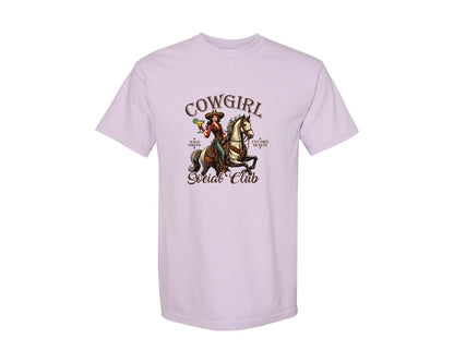 brand:Comfort Colors|color:Orchid|Cowgirl Social Club Cowgirl Graphic T-Shirt