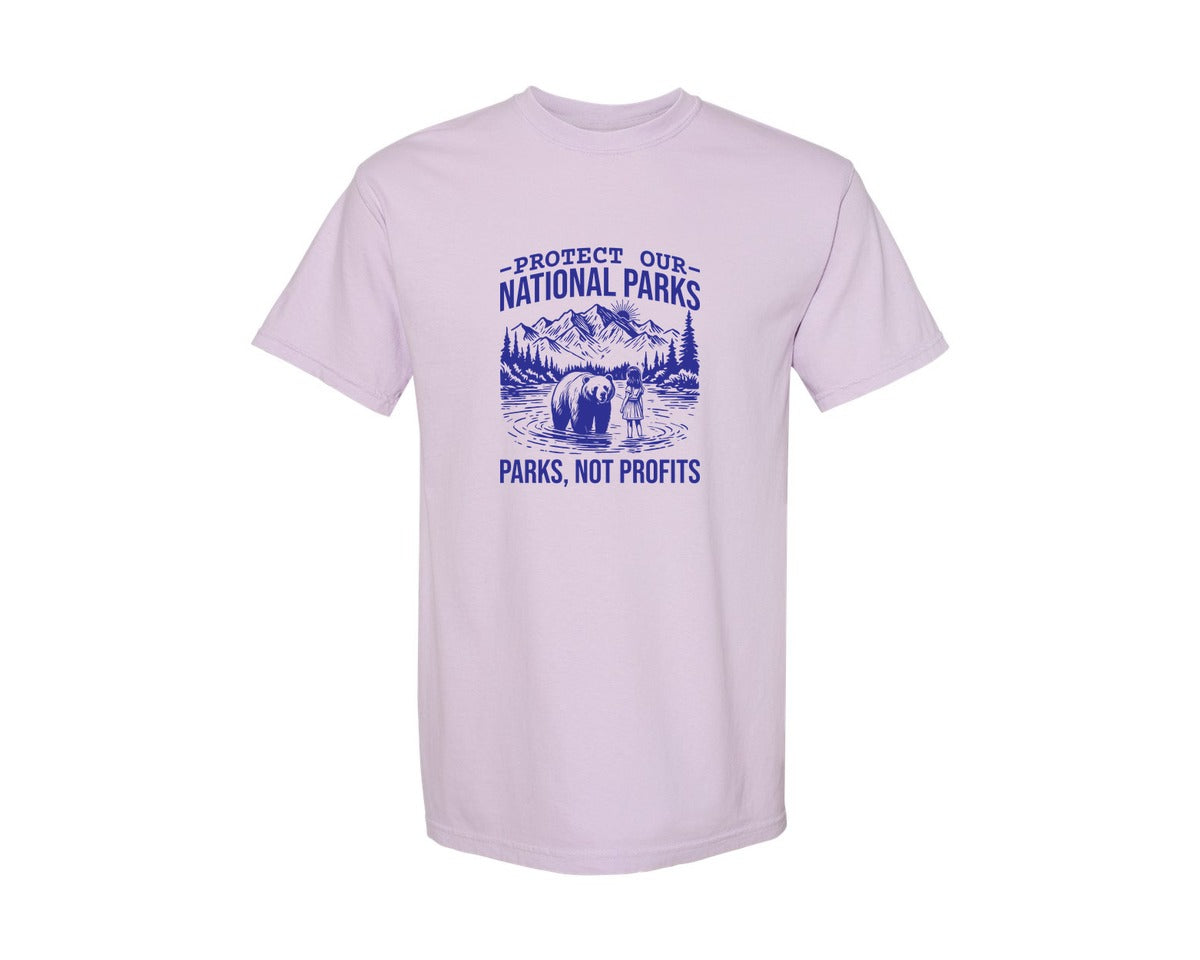 brand:Comfort Colors|color:Orchid|Protect Our National Parks Shirt Save Graphic T-Shirt