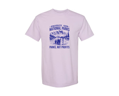 brand:Comfort Colors|color:Orchid|Protect Our National Parks Shirt Save Graphic T-Shirt