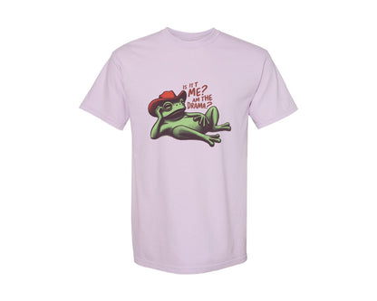 brand:Comfort Colors|color:Orchid|Drama Frog Funny Cowboy Aesthetic Graphic T-Shirt