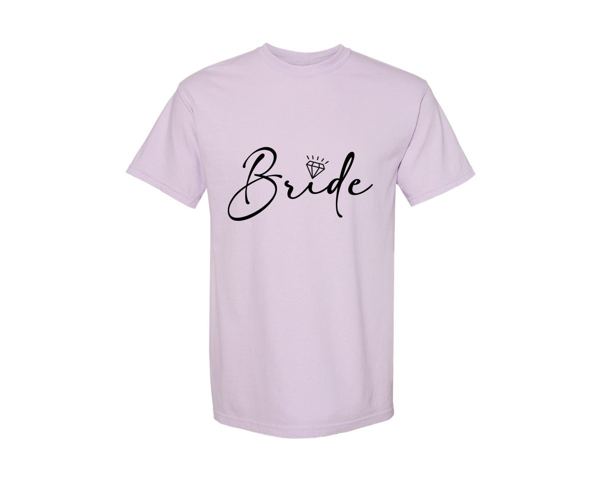 brand:Comfort Colors|color:Orchid|Bride Wedding Bridal Party 2 Graphic T-Shirt