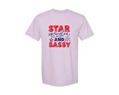 brand:Comfort Colors|color:Orchid|Star Spangled And Sassy 88 Graphic T-Shirt