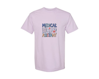 brand:Comfort Colors|color:Orchid|Medical Assistant 7 Graphic T-Shirt