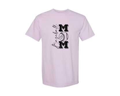 brand:Comfort Colors|color:Orchid|Baseball Mama 16 Graphic T-Shirt