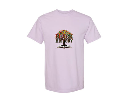 brand:Comfort Colors|color:Orchid|Black History Month Tree Of Knowledge Graphic T-Shirt