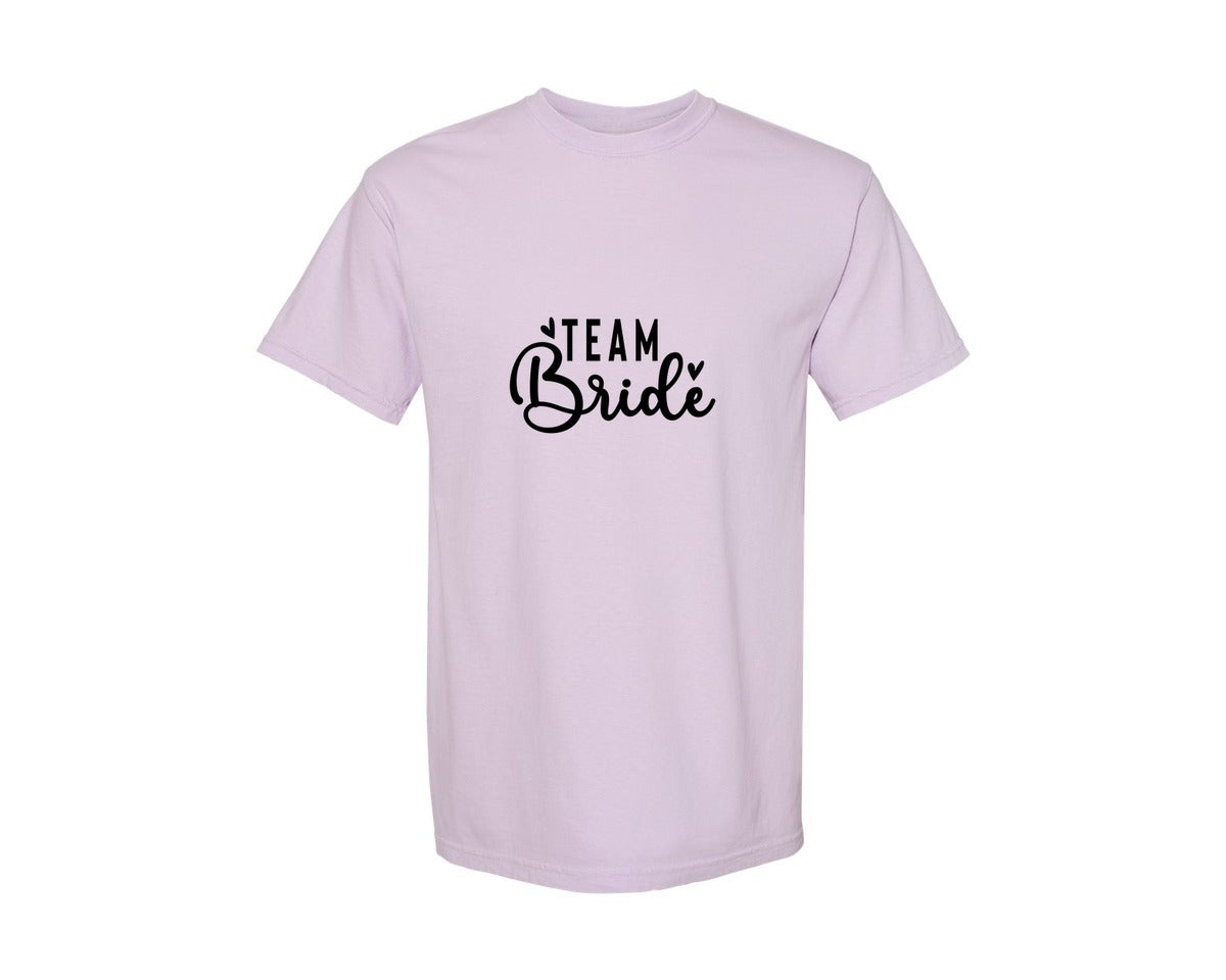 brand:Comfort Colors|color:Orchid|Team Bride Bride Graphic T-Shirt