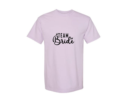 brand:Comfort Colors|color:Orchid|Team Bride Bride Graphic T-Shirt