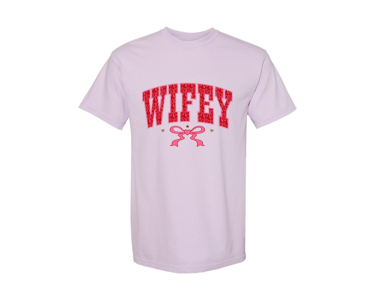 brand:Comfort Colors|color:Orchid|Wifey 2 Graphic T-Shirt