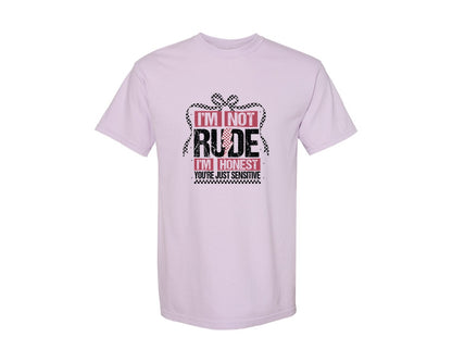brand:Comfort Colors|color:Orchid|Im Not Rude Snarky Sarcastic 2 Graphic T-Shirt