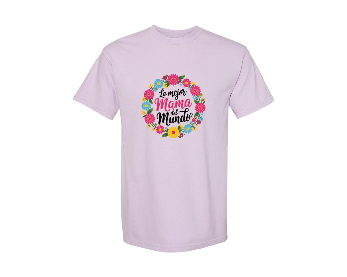 brand:Comfort Colors|color:Orchid|Spanish Mothers Day 6 Graphic T-Shirt