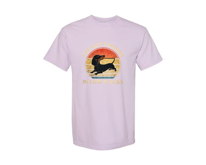 brand:Comfort Colors|color:Orchid|Dachshund Ive Got Friends In Low Places 2 Graphic T-Shirt