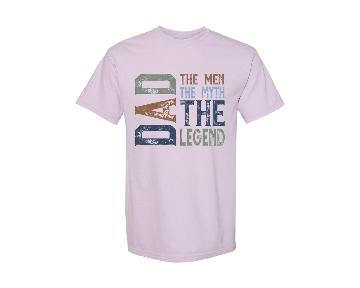 brand:Comfort Colors|color:Orchid|Father Best Dad Ever 3 Graphic T-Shirt