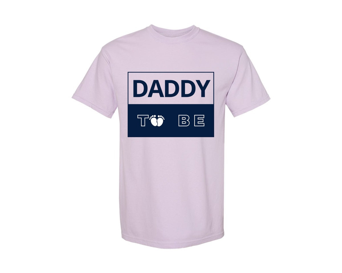brand:Comfort Colors|color:Orchid|Daddy To Be Pregnancy Announcement 2 Graphic T-Shirt